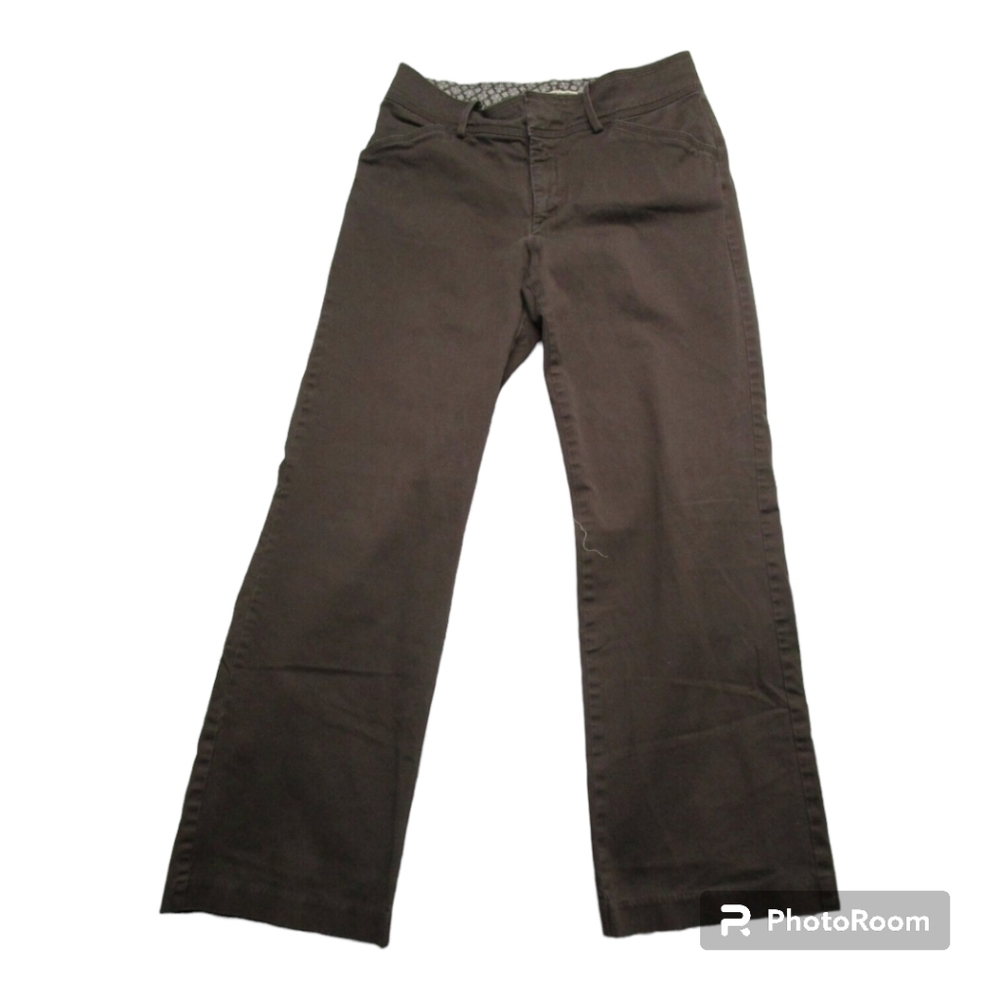 Lee* Natural Straight Leg Pants* Brown* Sz 6